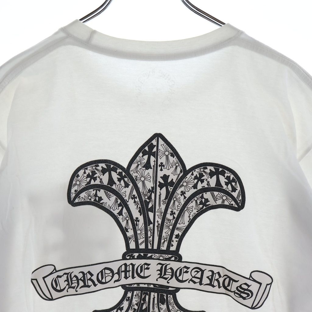 Chrome Hearts CH Short Sleeve Back Flare Scroll Label CH All Over Print Crew — view 4