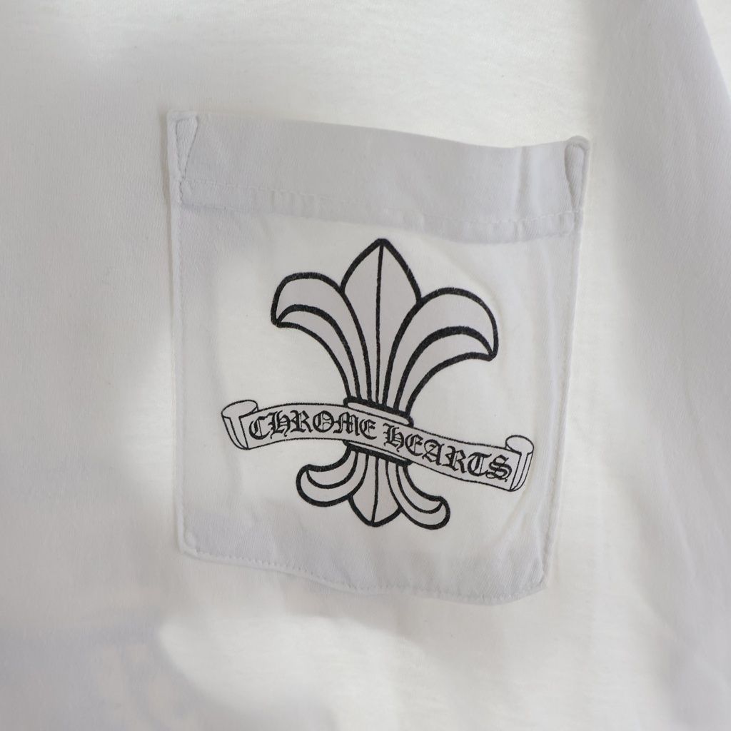 Chrome Hearts CH Short Sleeve Back Flare Scroll Label CH All Over Print Crew — view 5