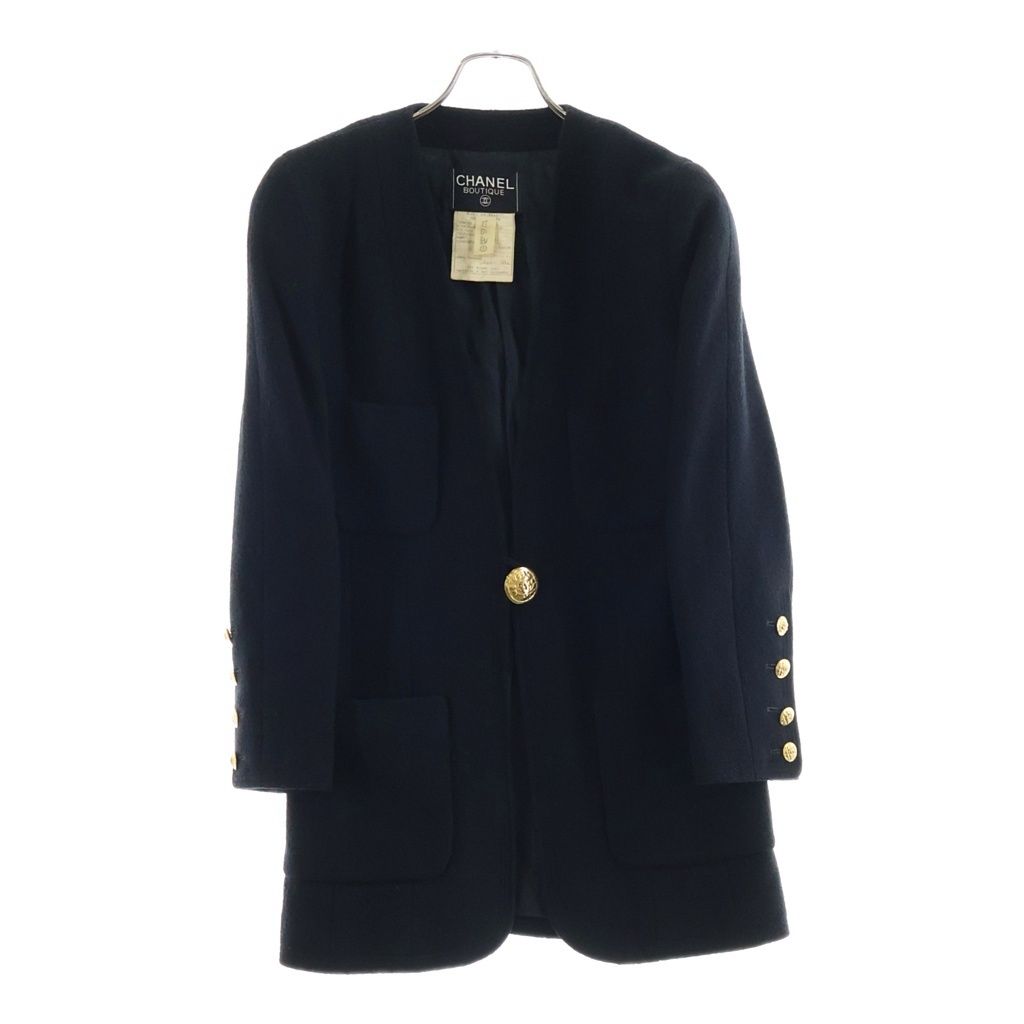 Chanel Coco Buttons Mid-length Wool Coat