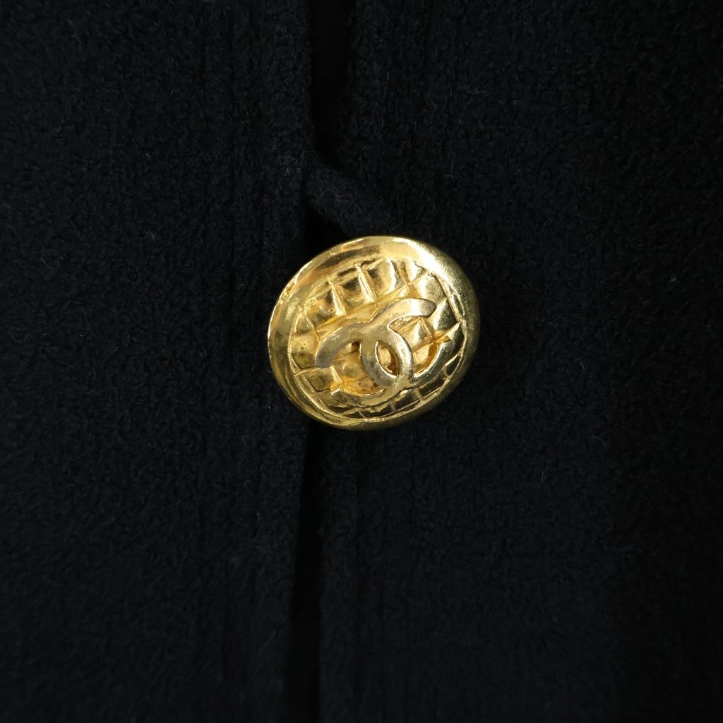Chanel Coco Buttons Mid-length Wool Coat — view 6