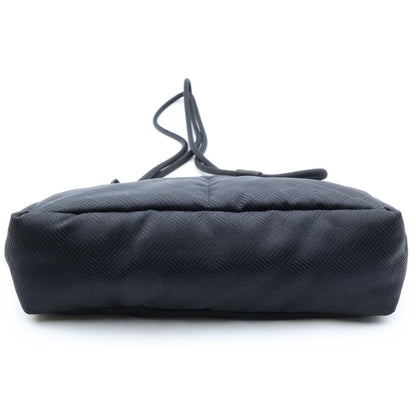 Bottega Veneta Intrecciato Jacquard Nylon Shoulder Bag Black — view 4