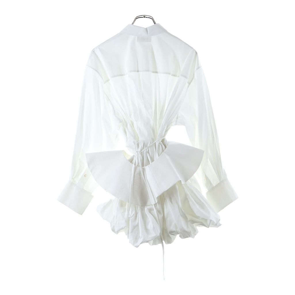 Celine Shirt Dress Cotton White — view 2