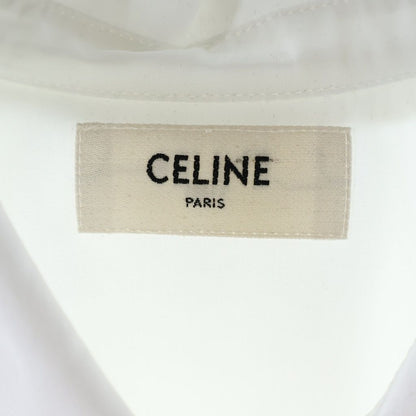 Celine Shirt Dress Cotton White — view 7