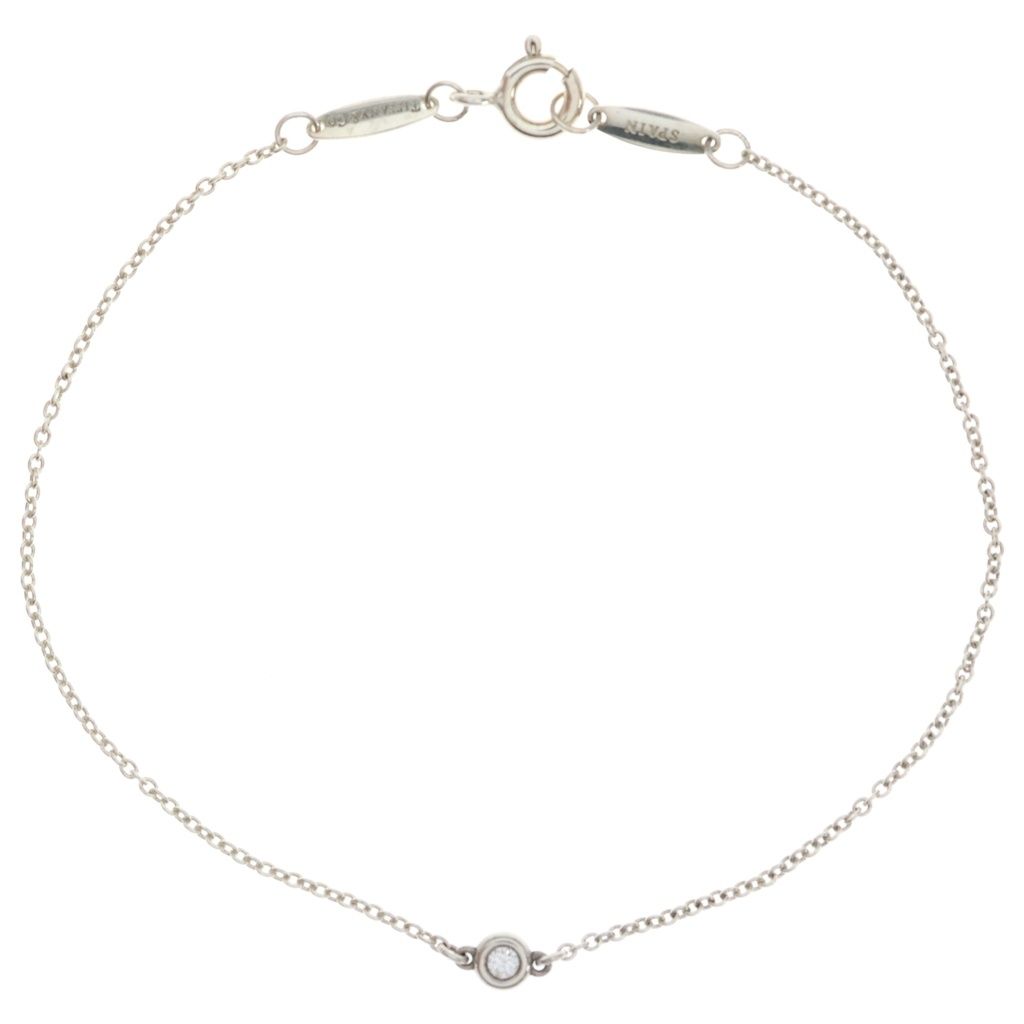 Tiffany & Co by the Yard Diamond Bracelet 925 Sterling Silver