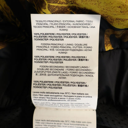 Versace Barocco Pattern Nylon Hooded Jacket Black Gold — view 8