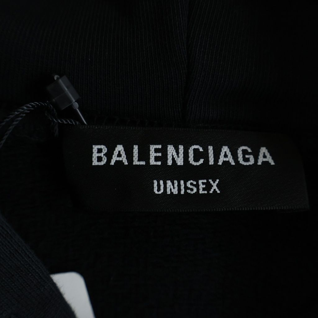 Balenciaga Cities Tokyo Front Logo Pullover Hoodie Black Cotton — view 6