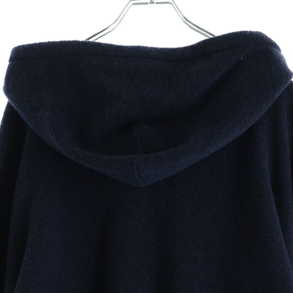 Loewe Anagram Zip Up Hoodie Navy Polyester — view 4