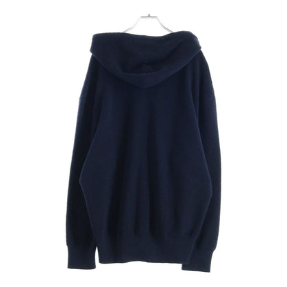 Loewe Anagram Zip Up Hoodie Navy Polyester — view 2