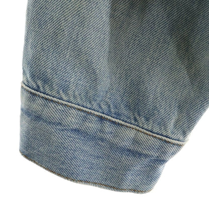 Balenciaga Back Logo Denim Jacket Light Blue — view 5