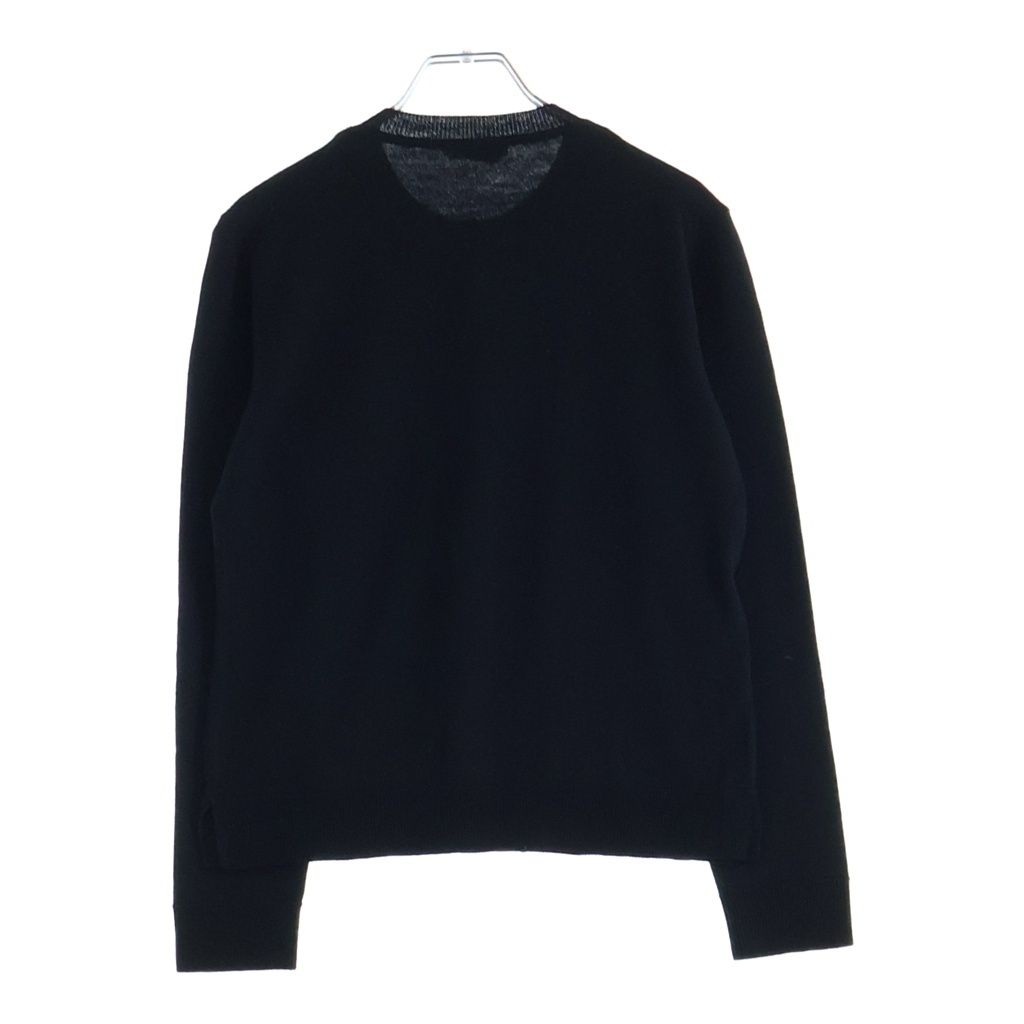 Fendi Flower Motif Knit Cardigan Black Wool — view 2