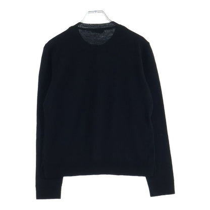 Fendi Flower Motif Knit Cardigan Black Wool — view 2