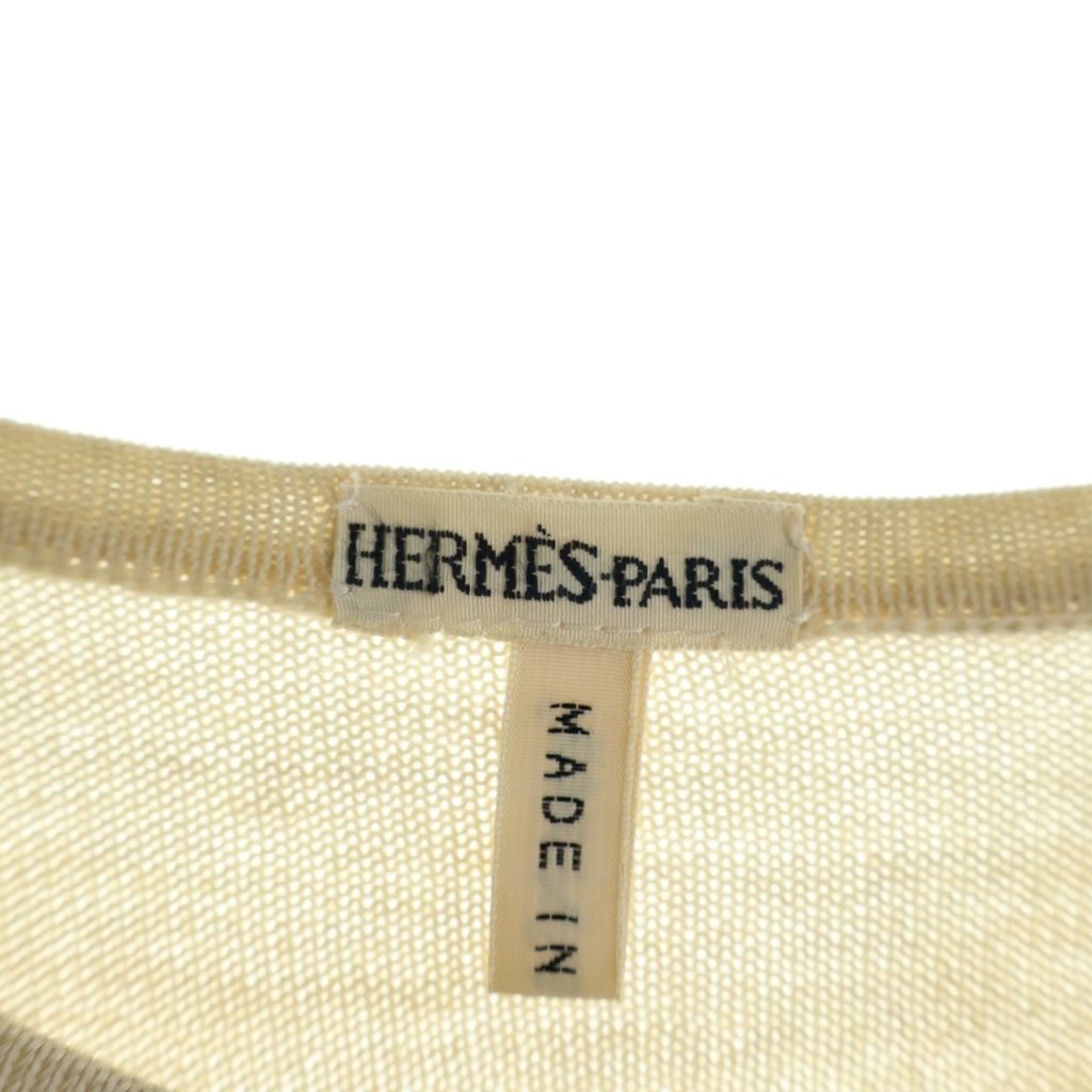 Hermes Martin Margiela Era Sellier Ensemble Sleeveless Shirt Cardigan Wool Silk — view 8
