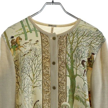 Hermes Martin Margiela Era Sellier Ensemble Sleeveless Shirt Cardigan Wool Silk — view 3