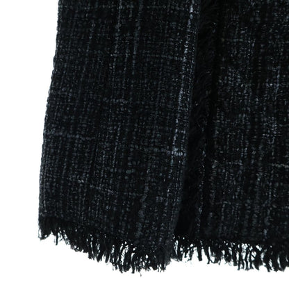 Chanel CC Logo Tweed Set Jacket Pants Black Rhinestone — view 7