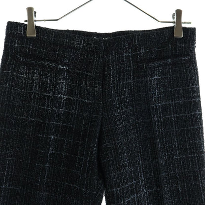Chanel CC Logo Tweed Set Jacket Pants Black Rhinestone — view 5