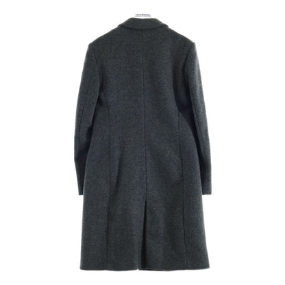 Dolce & Gabbana Snap Button Wool Soutien Collar Long Coat Gray — view 2
