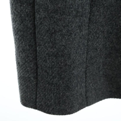 Dolce & Gabbana Snap Button Wool Soutien Collar Long Coat Gray — view 6