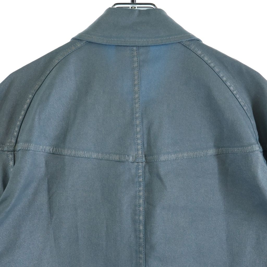 Chanel Sports Line CC Logo Denim Jacket Light Blue Silver — view 4