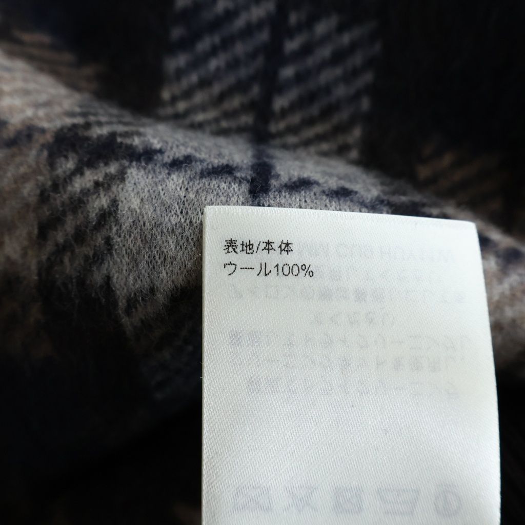 Louis Vuitton Monogram Faded Plaid Hoodie Wool Brown Gray — view 7