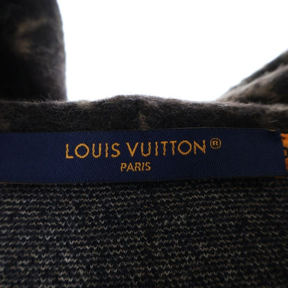 Louis Vuitton Monogram Faded Plaid Hoodie Wool Brown Gray — view 6