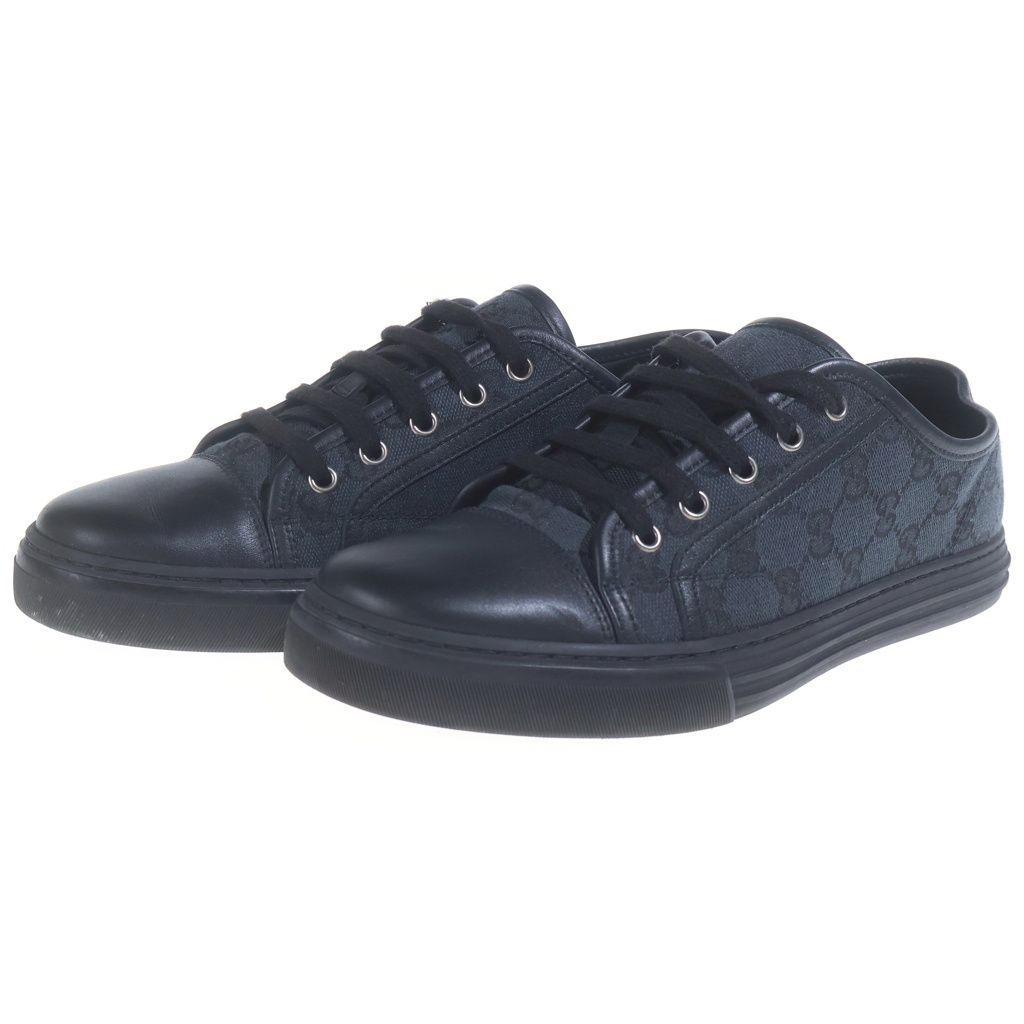 Gucci T Original GG Canvas Sneakers Low Cut Shoes Navy — view 2