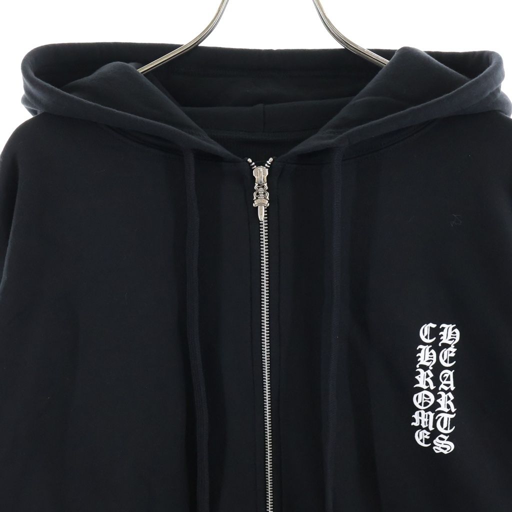 Chrome Hearts Thermal Sweatshirt HD Zip Lining Logo Print Dagger Zip Up Hoodie — view 3