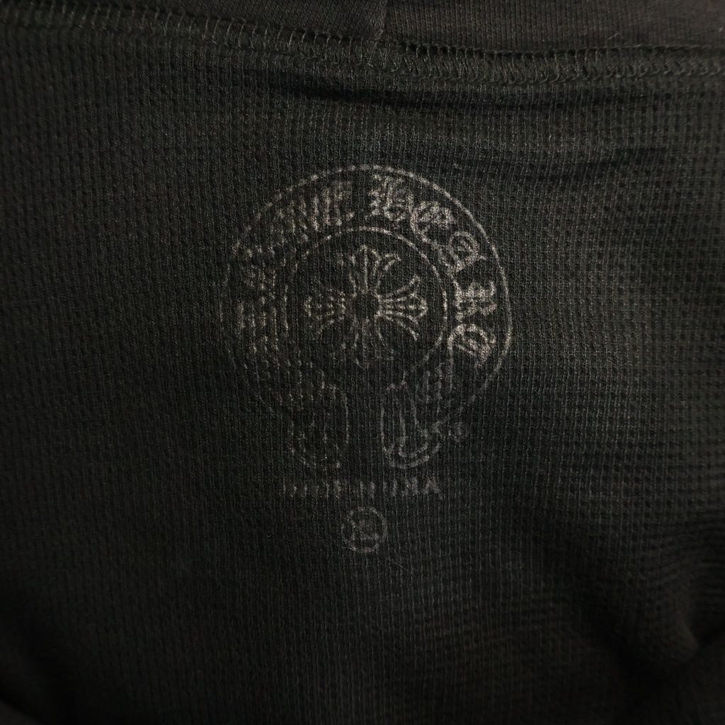 Chrome Hearts Thermal Sweatshirt HD Zip Lining Logo Print Dagger Zip Up Hoodie — view 7