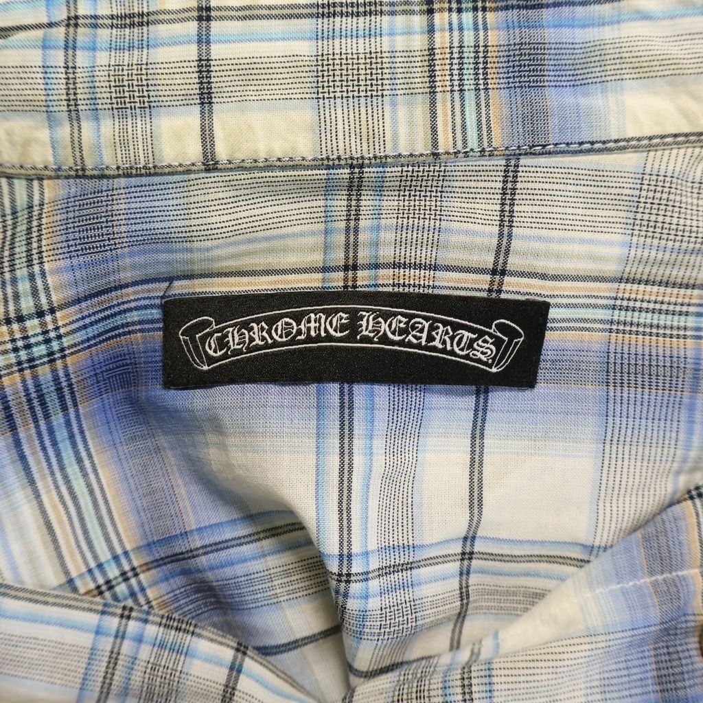 Chrome Hearts Check All Over Print BS Flare Leather Patch Dagger Zip Cross Ball — view 7