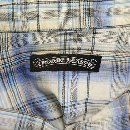 Chrome Hearts Check All Over Print BS Flare Leather Patch Dagger Zip Cross Ball — view 7