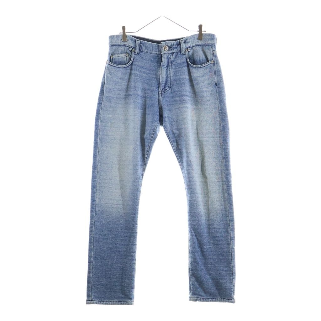 Chrome Hearts Cross Ball Button Cotton Sweatpants Indigo Pants