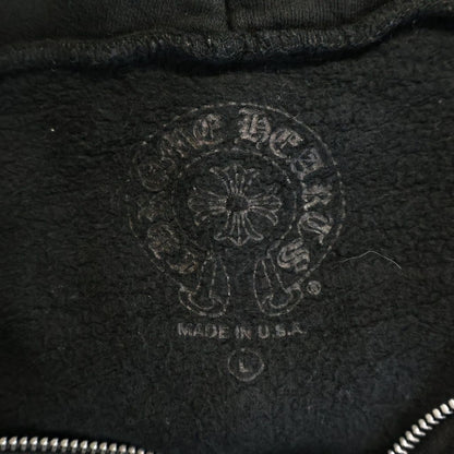 Chrome Hearts Sweatshirt HD Zip Sleeve Floral Back Horseshoe Zip Up Hoodie — view 7