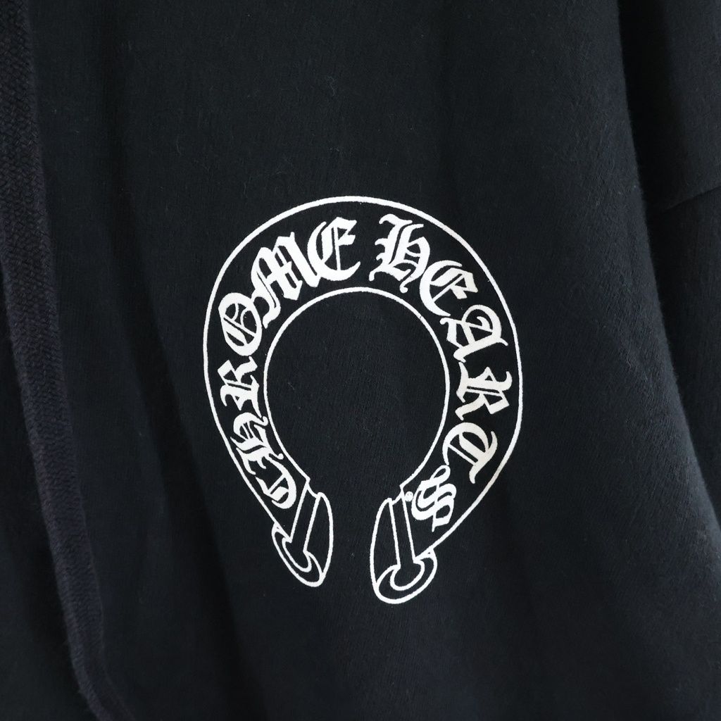 Chrome Hearts Sweatshirt HD Zip Sleeve Floral Back Horseshoe Zip Up Hoodie — view 5