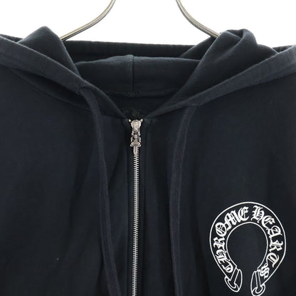 Chrome Hearts Sweatshirt HD Zip Sleeve Floral Back Horseshoe Zip Up Hoodie — view 3