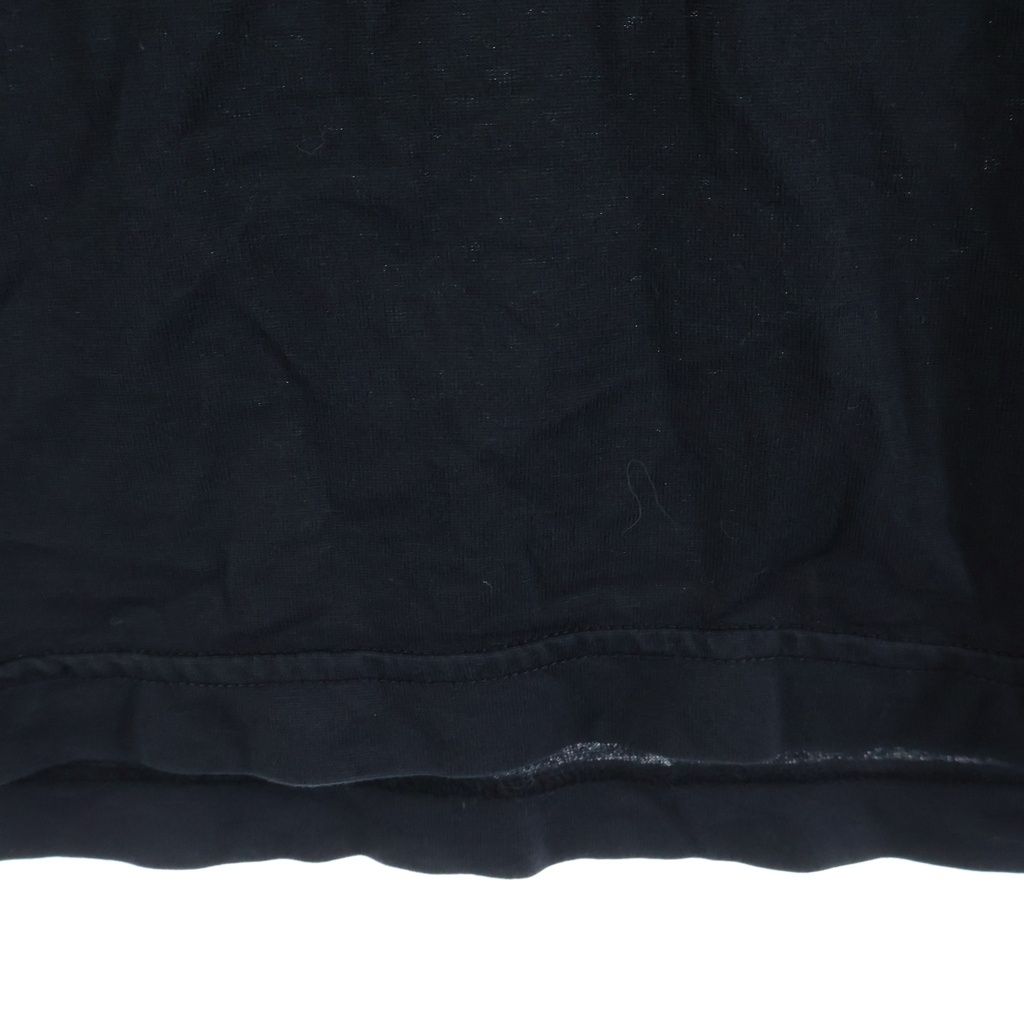 Prada Front Triangle Logo Patch Crew Neck Short Sleeve T-Shirt Black — view 5