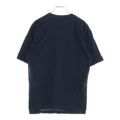 Prada Front Triangle Logo Patch Crew Neck Short Sleeve T-Shirt Black — view 2