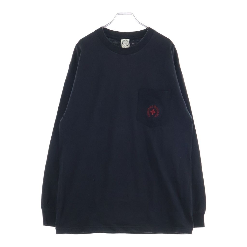 Chrome Hearts Vintage Long Sleeve Tee CH Plus Embroidery Back Scroll Crew Neck