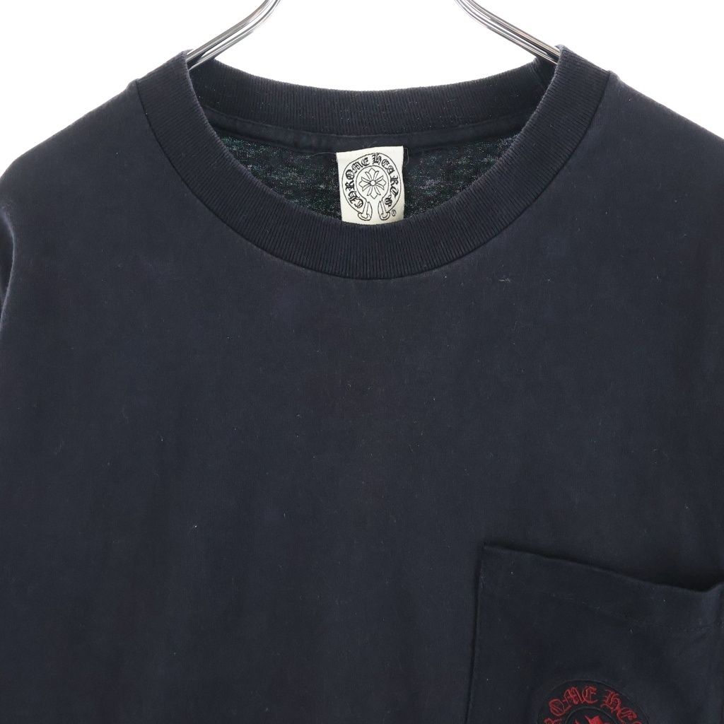 Chrome Hearts Vintage Long Sleeve Tee CH Plus Embroidery Back Scroll Crew Neck — view 3