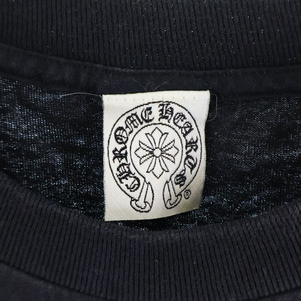 Chrome Hearts Vintage Long Sleeve Tee CH Plus Embroidery Back Scroll Crew Neck — view 7