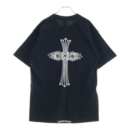 Chrome Hearts Vintage Floral Cross Short Sleeve Tee Back Print Crew Neck