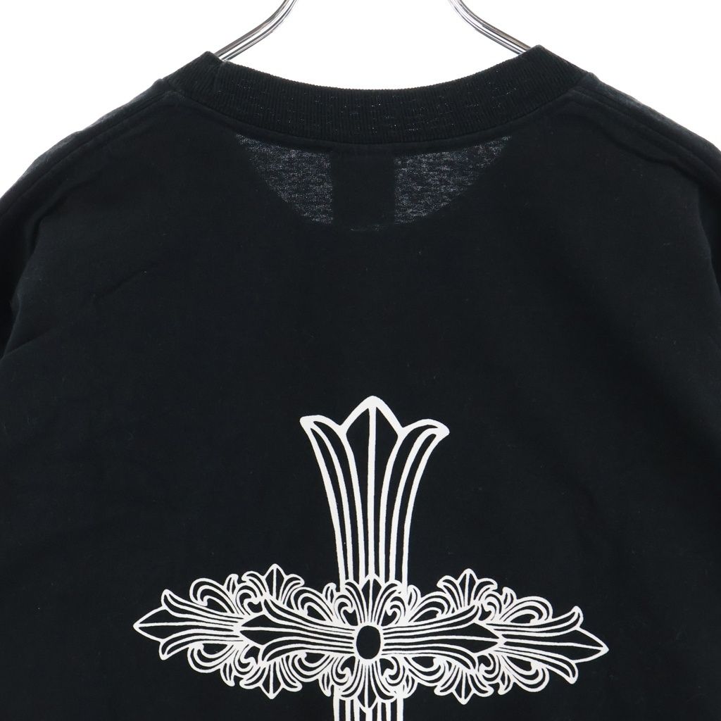 Chrome Hearts Vintage Floral Cross Short Sleeve Tee Back Print Crew Neck — view 4