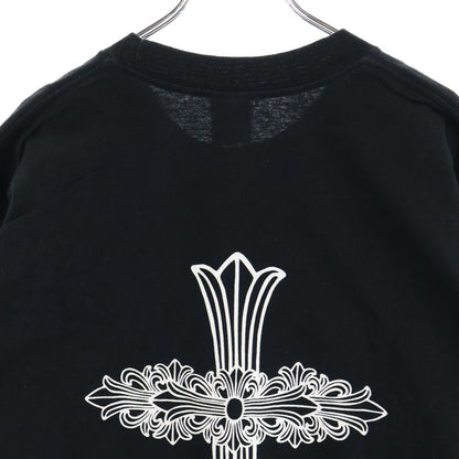 Chrome Hearts Vintage Floral Cross Short Sleeve Tee Back Print Crew Neck — view 4