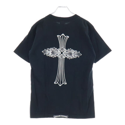 Chrome Hearts Vintage Short Sleeve Neck Logo Back Floral Cross Print Crew