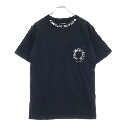 Chrome Hearts Vintage Short Sleeve Neck Logo Back Floral Cross Print Crew — view 2