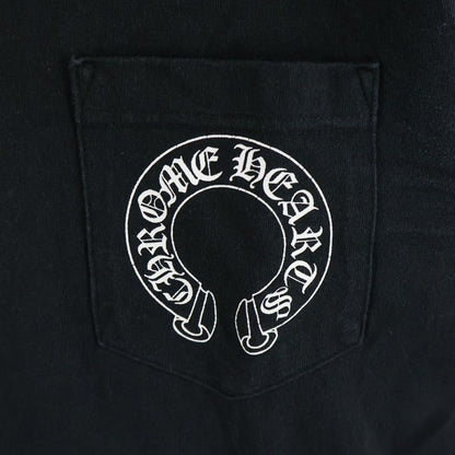 Chrome Hearts Vintage Short Sleeve Neck Logo Back Floral Cross Print Crew — view 5