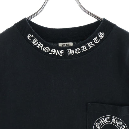 Chrome Hearts Vintage Short Sleeve Neck Logo Back Floral Cross Print Crew — view 3
