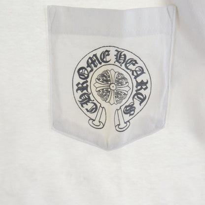 Chrome Hearts Vintage Short Sleeve Back Cemetery Cross Print T-Shirt White — view 4