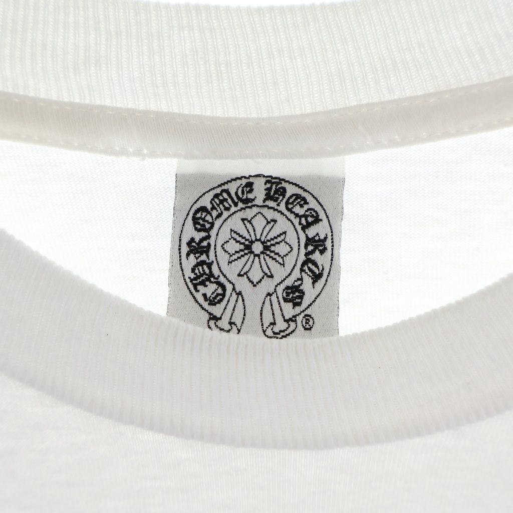 Chrome Hearts Vintage Short Sleeve Back Cemetery Cross Print T-Shirt White — view 7