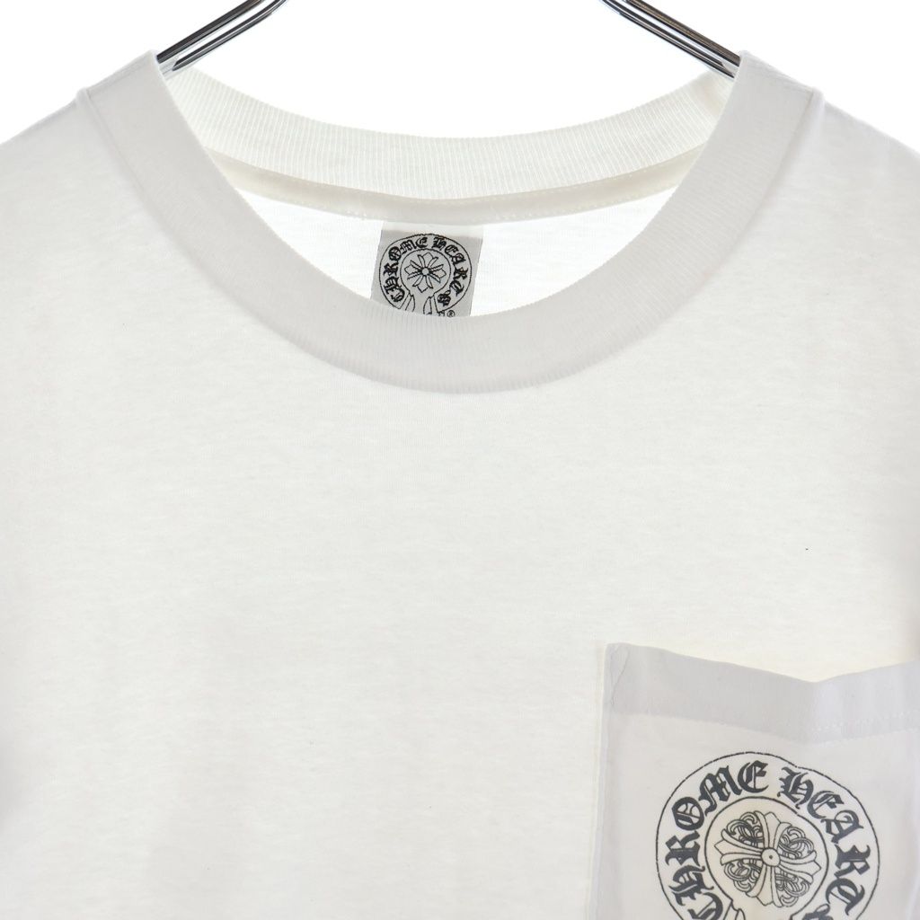 Chrome Hearts Vintage Short Sleeve Back Cemetery Cross Print T-Shirt White — view 3