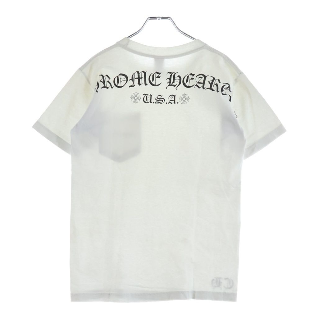 Chrome Hearts Vintage CH Short Sleeve Back Arch Logo Print T-Shirt