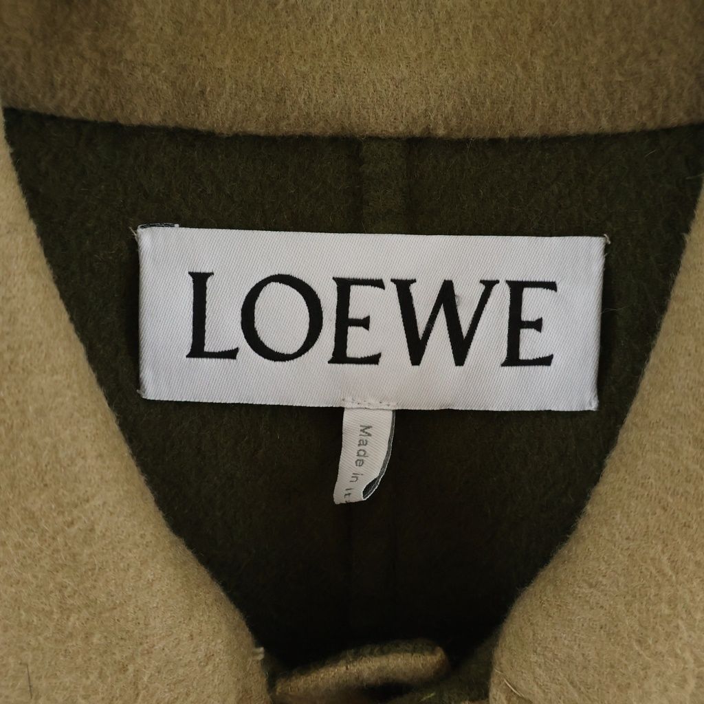 Loewe Anagram Leather Patch Cashmere Blend Jacket Beige — view 6